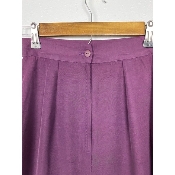 Vintage Be Smart Womens Size 5/6 Eggplant Purple Back Zip Pencil Skirt - Picture 5 of 10